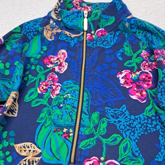 Lilly Pulitzer Girls Little Skipper Pullover XL 12/14 Navy Life of the Party - Picture 7 of 14